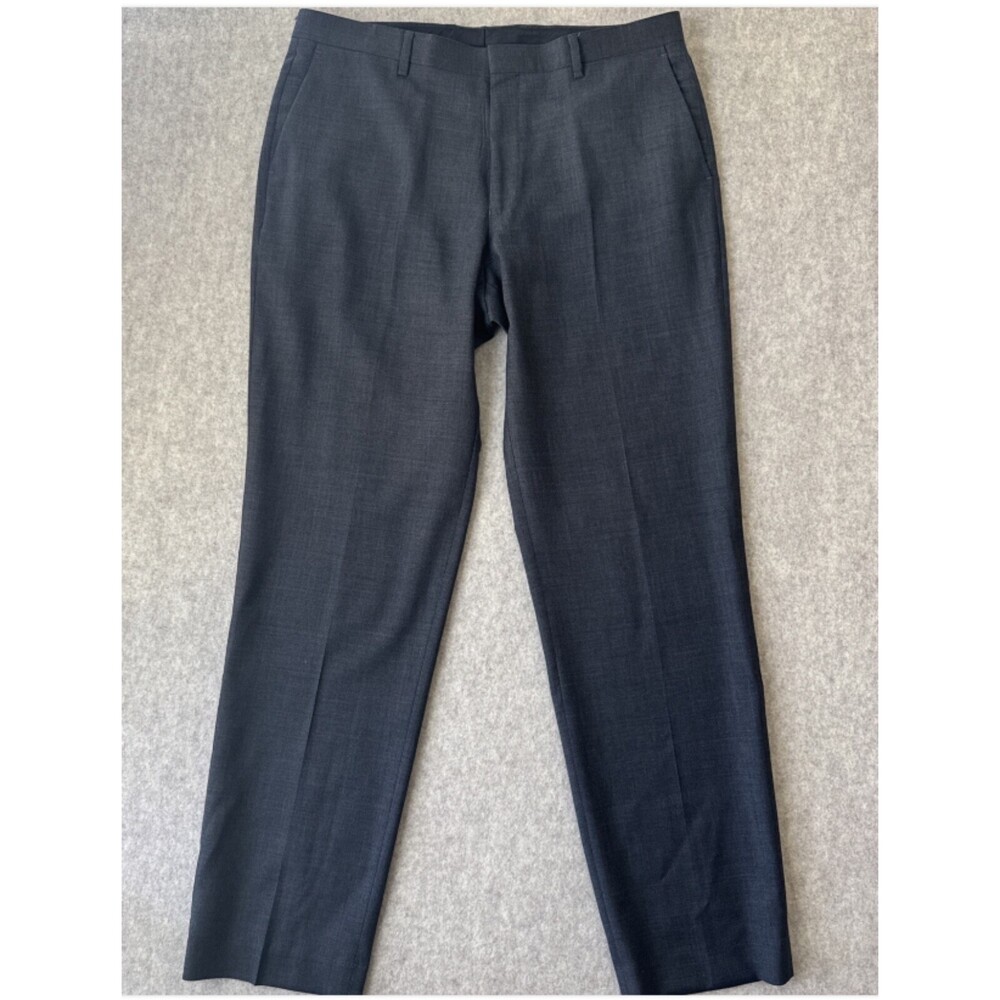 JCrew Crosby Worsted Wool Suit Pants Mens 36x34 Traveler Tollegno 1900 Straight